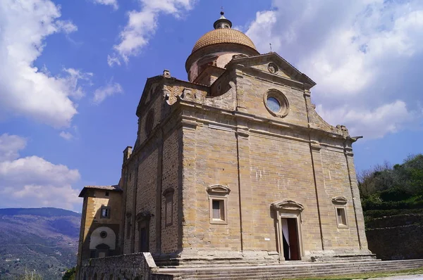 サンタ マリア ヌオーヴァ教会 コルトナ トスカーナ イタリア — ストック写真