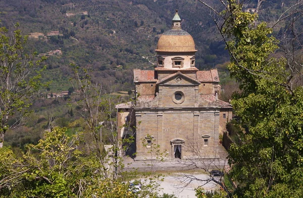 Biserica Santa Maria Nuova Cortona Toscana Italia — Fotografie, imagine de stoc