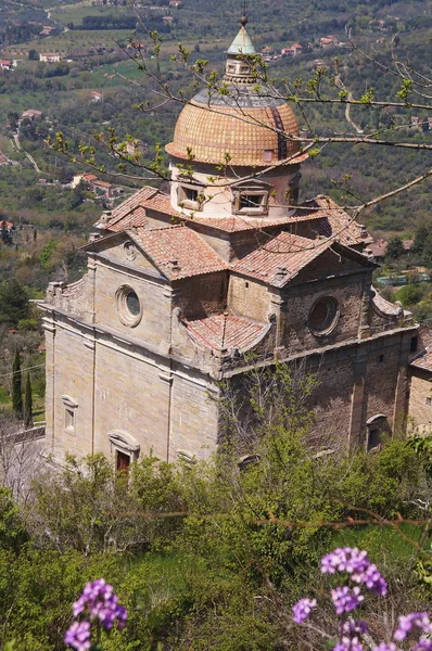 Santa Maria Nuova Kilisesi Cortona Toskana Talya — Stok fotoğraf