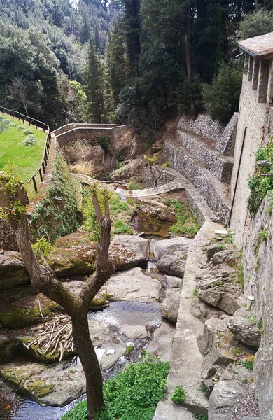 Brook Celle Franciscan Hermitage Cortona Toszkána Olaszország — Stock Fotó