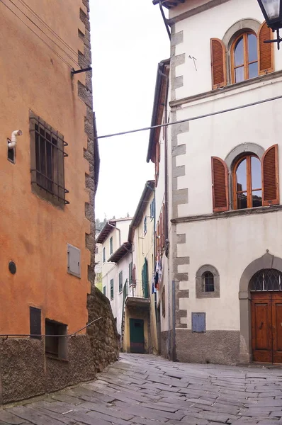 Calle Típica Cortona Toscana Italia —  Fotos de Stock