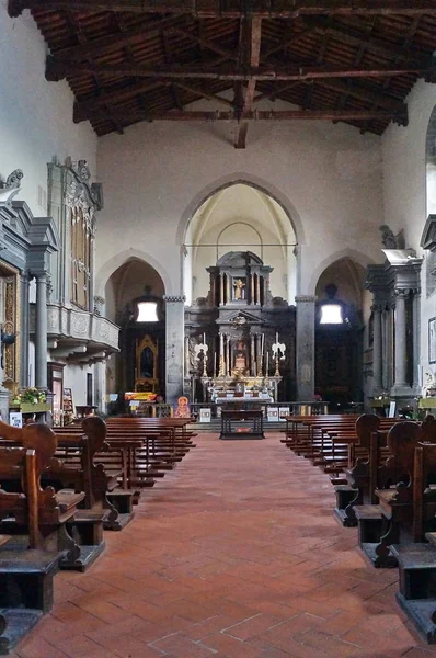 Innenraum Der Kirche Des Heiligen Franziskus Cortona Toskana Italien — Stockfoto