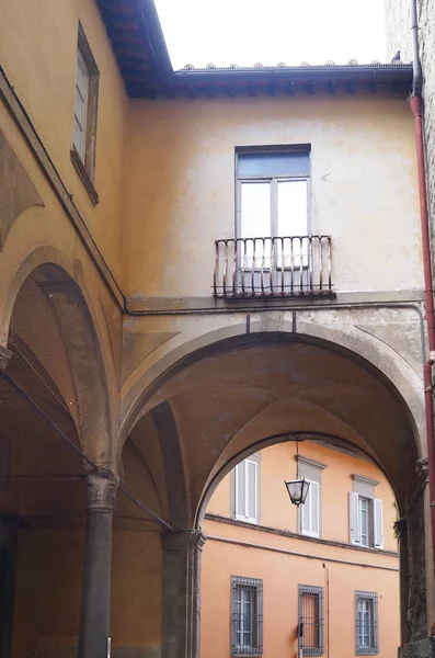 Θέα Στο Ιστορικό Κέντρο Της Κορτόνα Τοσκάνη Ιταλία — Φωτογραφία Αρχείου
