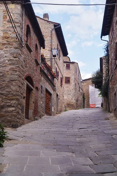 Callejón Típico Cortona Toscana Italia — Foto de Stock