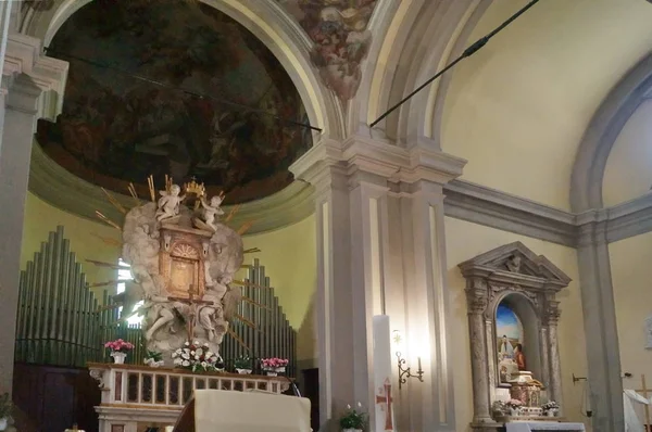 Interior Iglesia Santa Maria Delle Vedute Fucecchio Toscana Italia —  Fotos de Stock