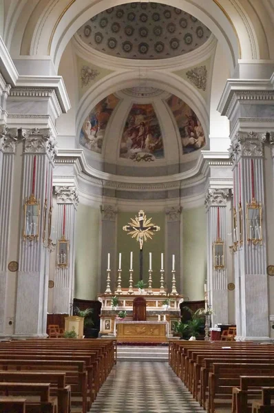 Interior Collegiata Juan Bautista Fucecchio Toscana Italia — Foto de Stock