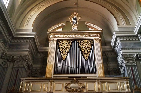 Organ Pipe Collegiata John Baptist Fucecchio Tuscany Italy — Stock Photo, Image