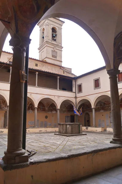 Cloister Zvonice Kláštera Panny Marie Fucecchio Toskánsko Itálie — Stock fotografie