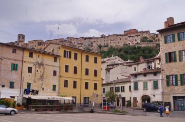 Colle Val D'Elsa manzarası, Toskana, İtalya
