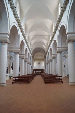 Saint Augustin kilisesinin iç, Colle Val d'Elsa, Toskana, İtalya