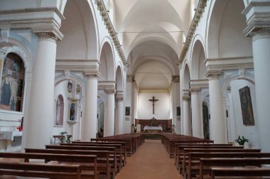 Saint Augustin kilisesinin iç, Colle Val d'Elsa, Toskana, İtalya