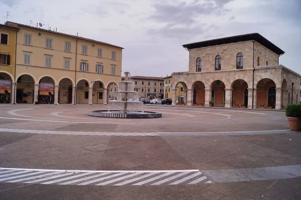 Plaza Arnolfo Cambio Colle Val Elsa Toscana Italia — Foto de Stock