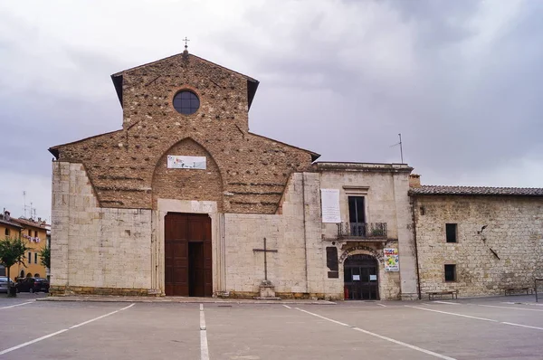 Церковь Святого Августина Колле Валь Эльза Тоскана Италия — стоковое фото