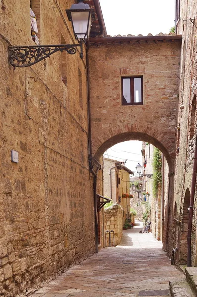 Calle Típica Colle Val Elsa Toscana Italia — Foto de Stock