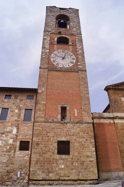 Klokkentoren Van Kathedraal Van Colle Val Elsa Toscane Italië — Stockfoto