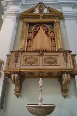 Colle Val d'Elsa katedrali içinde boru organ, Toskana, İtalya