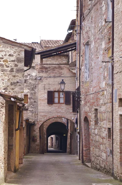 Strada Tipica Colle Val Elsa Toscana Italia — Foto Stock