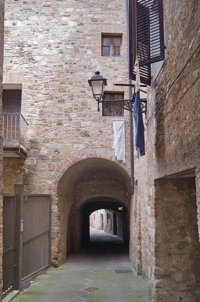 Typowa Ulica Colle Val Elsa Toskania Włochy — Zdjęcie stockowe