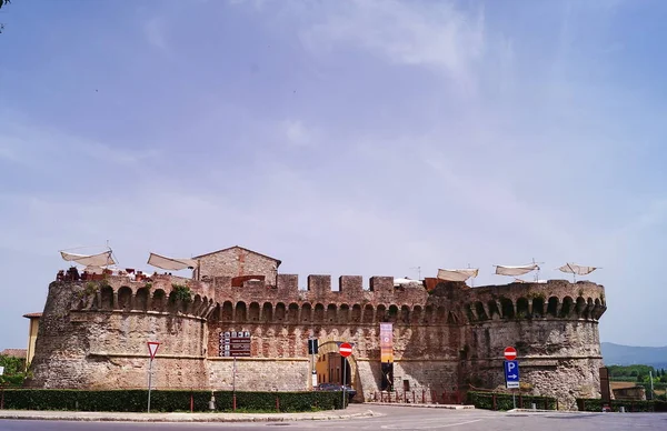 Τείχη Της Colle Val Elsa Τοσκάνη Ιταλία — Φωτογραφία Αρχείου