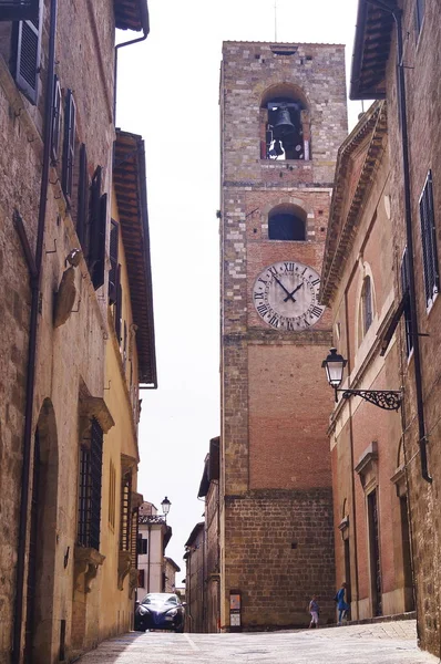 Klocktornet Katedralen Colle Val Elsa Toscana Italien — Stockfoto