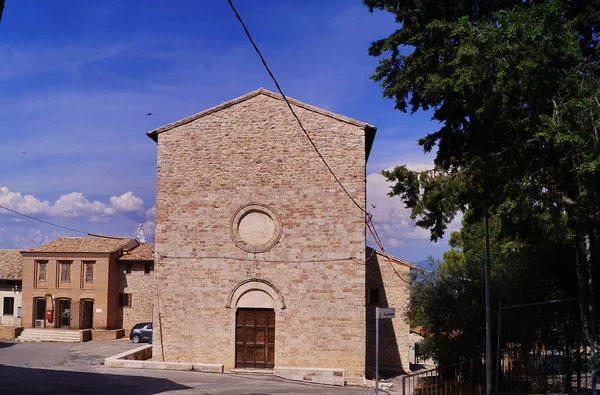 Church Saint Francis Giano Dell Umbria Italy — Stock Photo, Image