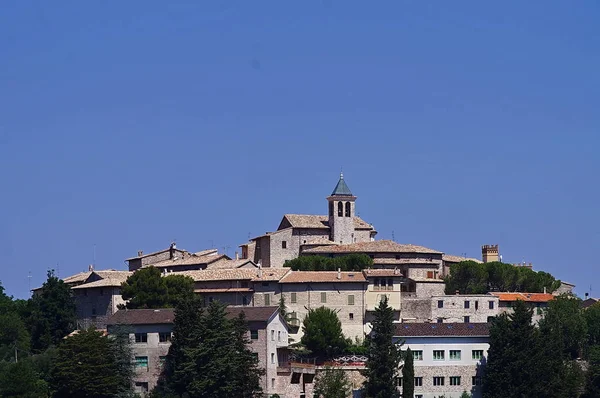 Panorama Giano Dell Umbria Italia — Foto de Stock