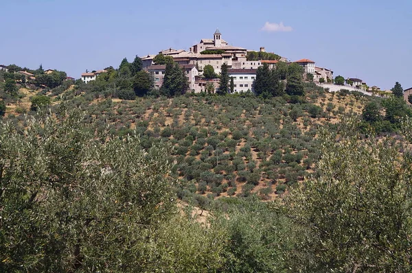 Panorama Giano Dell Umbria Itália — Fotografia de Stock