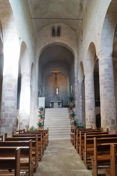 Interior Church Abbey San Felice Umbria Italy — Stock Photo, Image