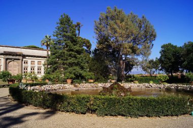 Poggio a Caiano, Tuscany, İtalya 'daki Medici Villa Bahçesi