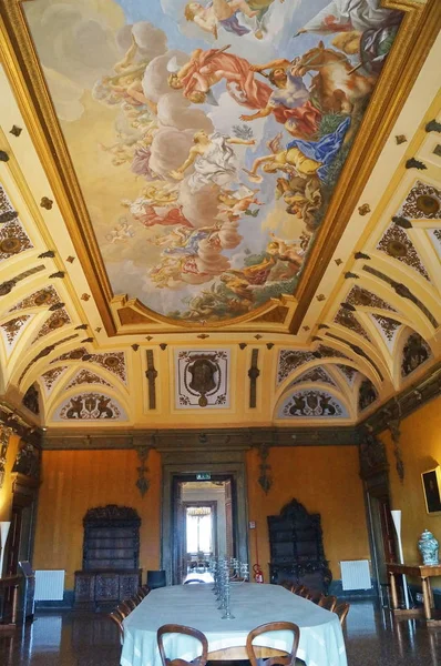 Jídelna Uvnitř Villa Medici Poggio Caiano Toskánsko Itálie — Stock fotografie