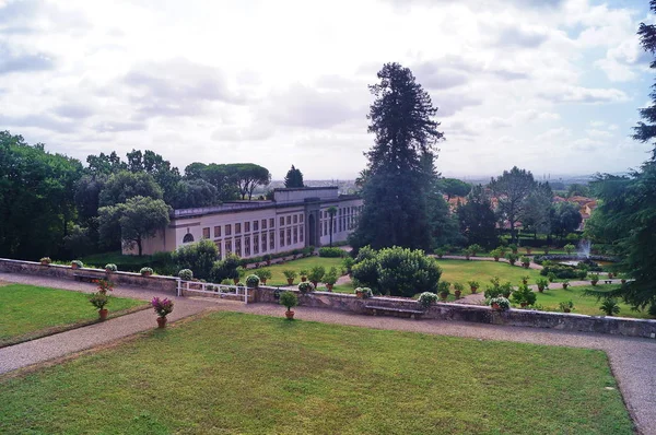 Garten Der Medici Villa Poggio Caiano Toskana Italien — Stockfoto