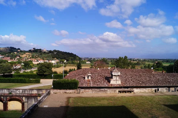 Widok Poggio Caiano Parku Villa Medici Włochy — Zdjęcie stockowe