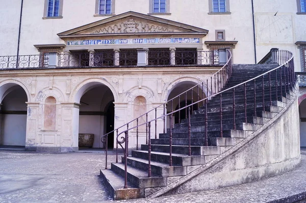 Detail Van Gevel Van Medici Villa Poggio Caiano Toscane Italië — Stockfoto