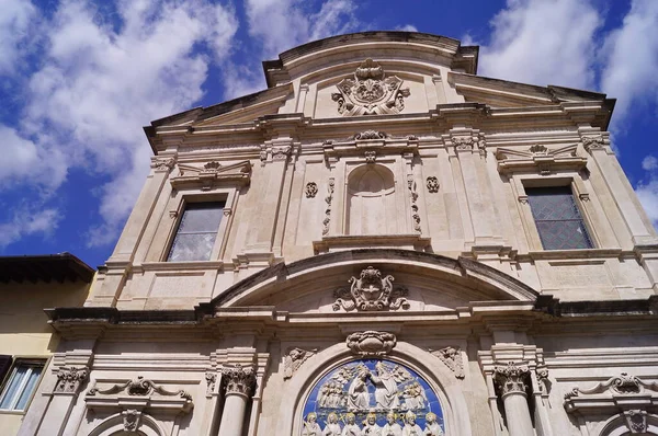 Fassade Der Kirche Ognissanti Florenz Italien — Stockfoto