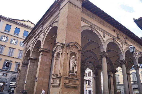 Florence Pendant Urgence Covid Loggia Del Porcellino Italie — Photo