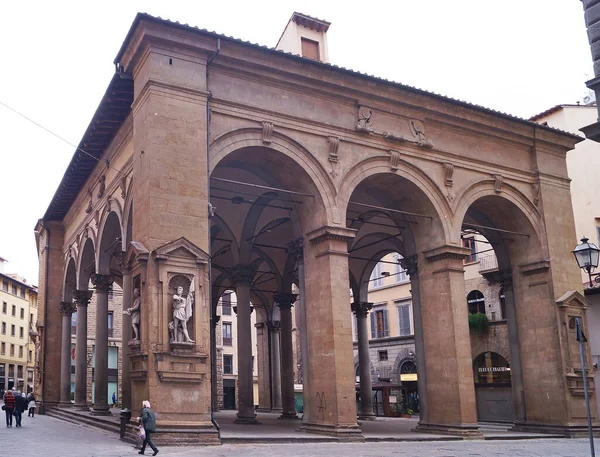 Флоренція Під Час Надзвичайної Ситуації Loggia Del Porcellino Італія — стокове фото