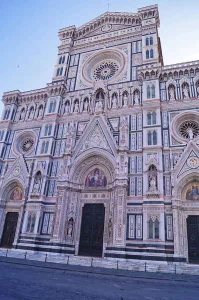 Santa Maria Del Fiore Katedrális Homlokzata Firenze Olaszország — Stock Fotó