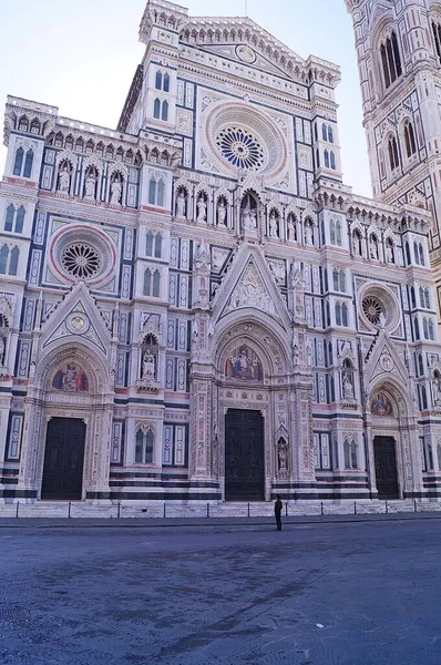 Santa Maria Del Fiore Katedrális Homlokzata Firenze Olaszország — Stock Fotó