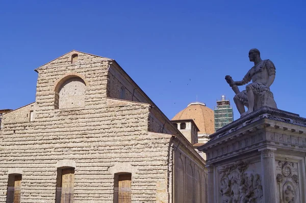 Florencia Durante Emergencia Covid Iglesia San Lorenzo Italia — Foto de Stock