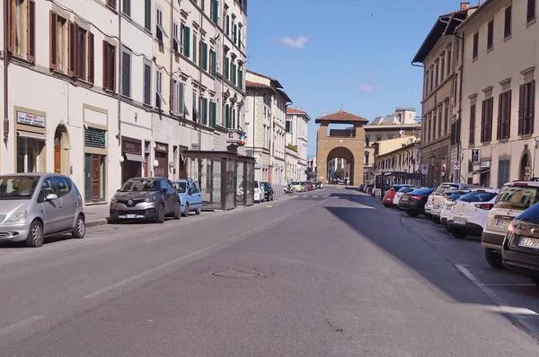 コヴィッド 19緊急時のフィレンツェ イタリアのイル プラート道路 — ストック写真