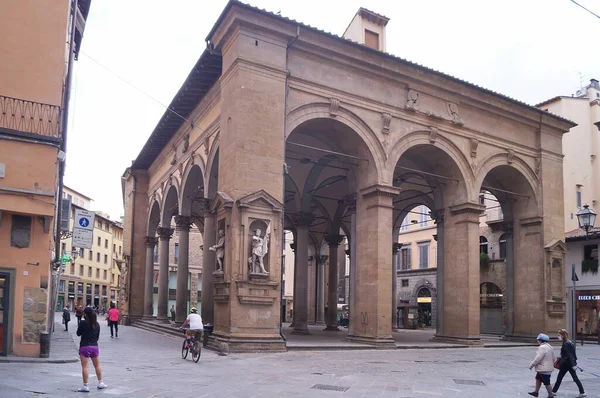 Florenz Während Des Covid Notfalls Loggia Del Porcellino Italien — Stockfoto