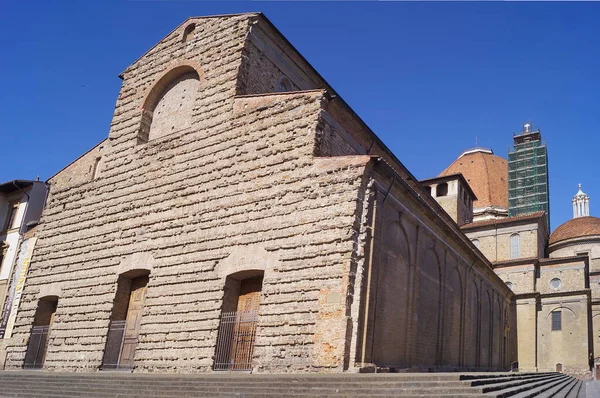 Florença Durante Emergência Covid Igreja San Lorenzo Itália — Fotografia de Stock