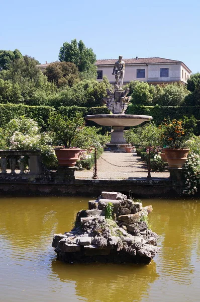 Brunnen Des Ozeans Boboli Garten Florenz Toskana Italien — Stockfoto