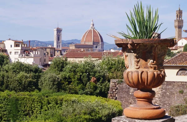 Panorama Florencia Visto Desde Los Jardines Boboli Florencia Toscana Italia —  Fotos de Stock