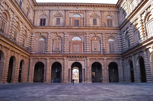 Pátio Palácio Pitti Florença Itália — Fotografia de Stock