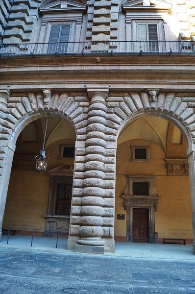 Detail Courtyard Pitti Palace Florence Italy — Stock Photo, Image