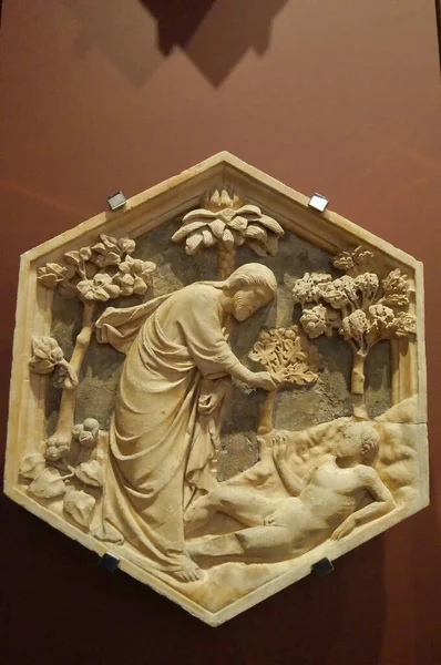 Tegola Del Campanile Giotto Museo Dell Opera Del Duomo Firenze — Foto Stock