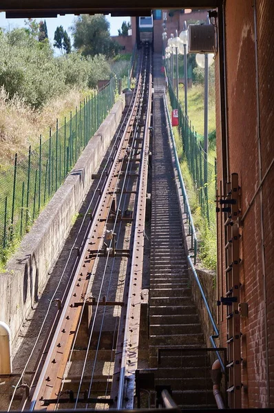 Standseilbahn Von Certaldo Toskana Italien — Stockfoto