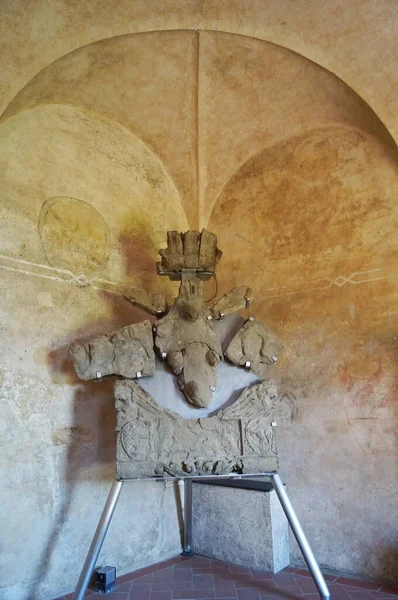 Dieci Balia Hall Pretorian Palace Vicariate Ancient Medieval Village Certaldo — Stock Photo, Image