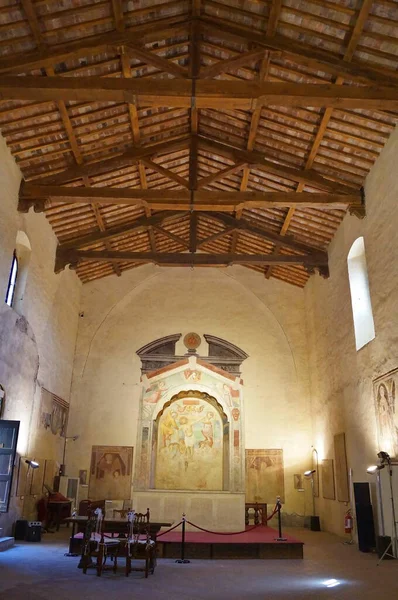 Talya Nın Tuscany Kentindeki Certaldo Antik Ortaçağ Köyünde Aziz Tommaso — Stok fotoğraf